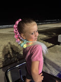 BUBBLE PONYTAIL WITH LIGHTS
