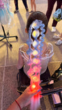 BUBBLE PONYTAIL WITH LIGHTS