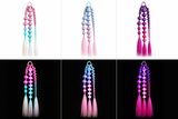 BUBBLE PONYTAIL WITH LIGHTS