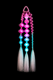 BUBBLE PONYTAIL WITH LIGHTS