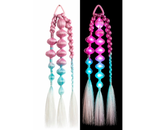 BUBBLE PONYTAIL WITH LIGHTS