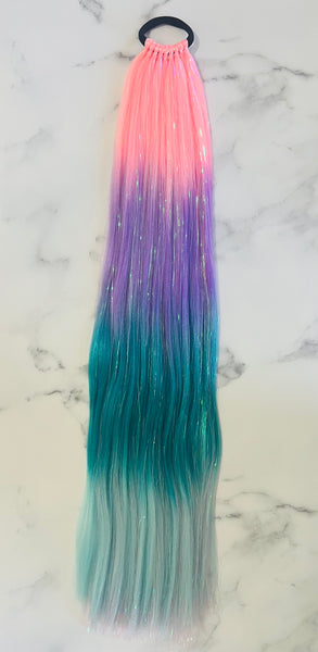 MERMAID 🧜🏻‍♀️ TAIL - SPARKLE PONYTAIL – Hairsandhats